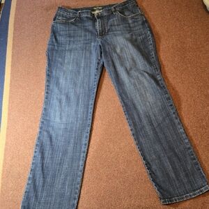 Lee Midrise Straight Leg Jean Size 16 Long With A 31 Inseam Dark Blue